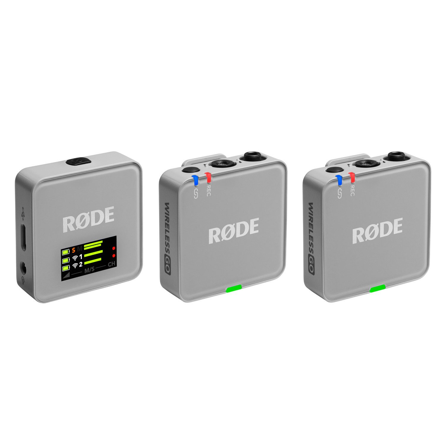 Rode Mikrofon-Funksystem Wireless GO Gen 3 Stone Grau Digitales Aufnahmegerät