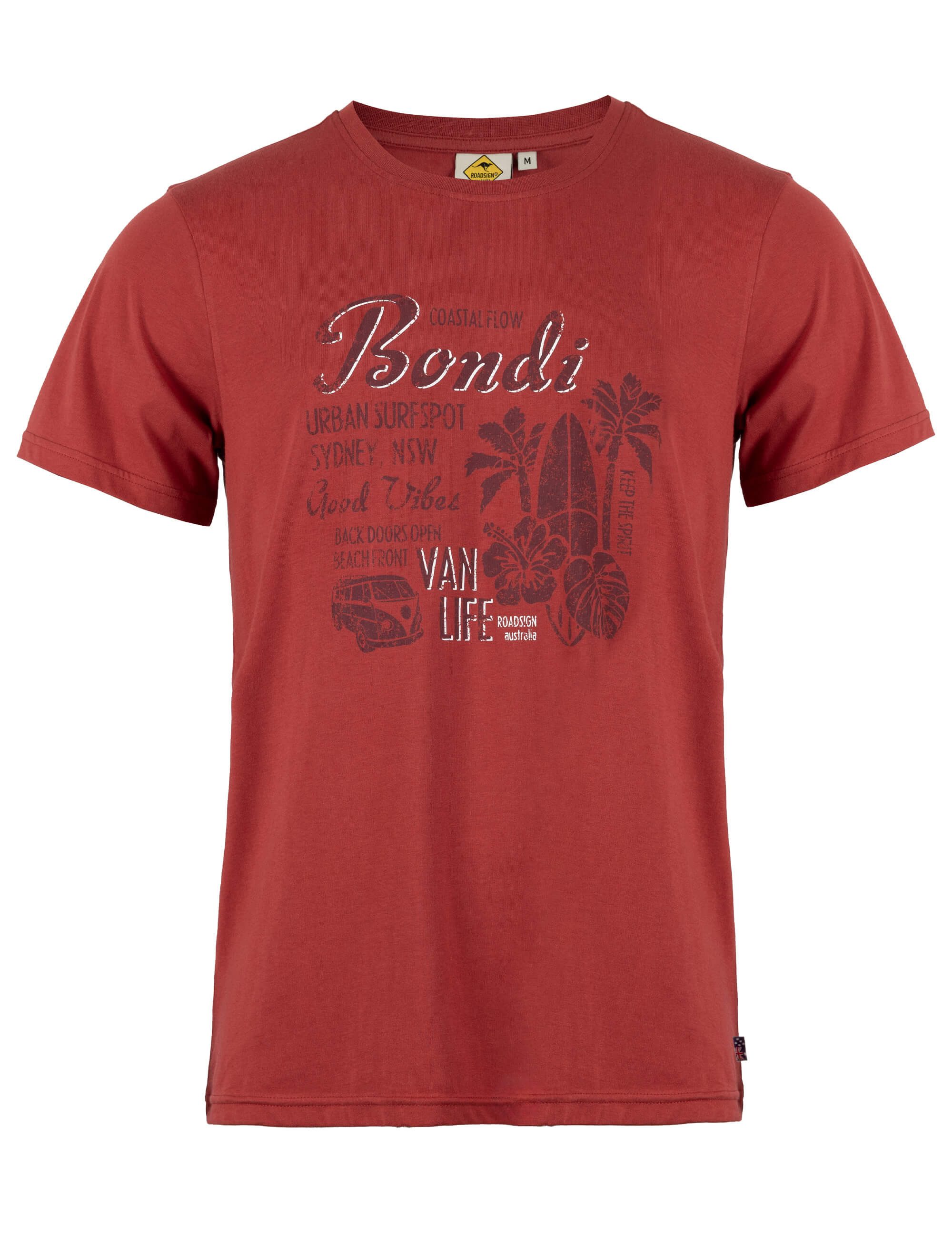 ROADSIGN australia T-Shirt Surfspot (1, 1-tlg., 1) großer Beach-Frontprint, Rundhals, sommerlicher Casual Style