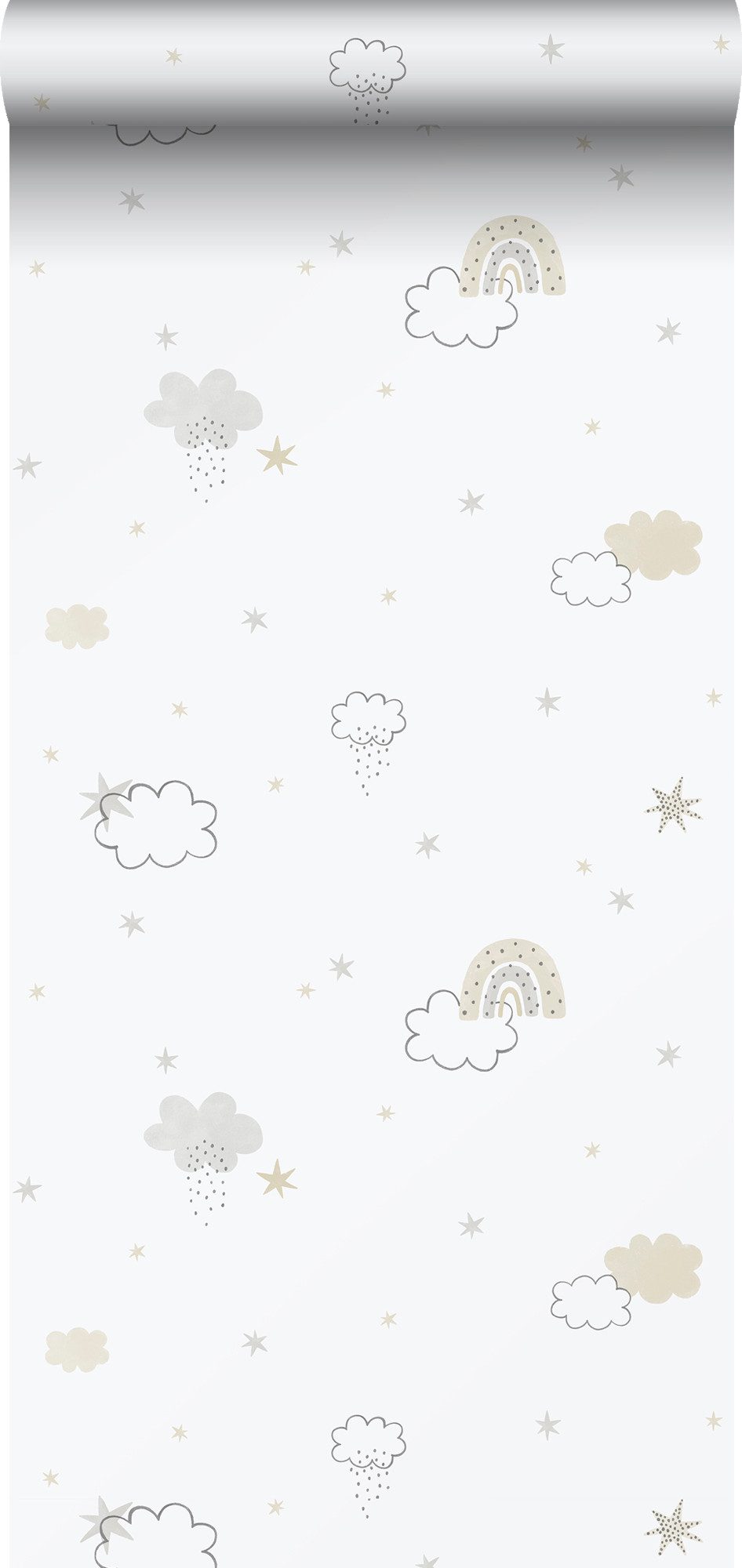 Sanders & Sanders Mustertapete kleine Wolken