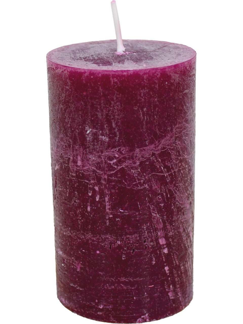 House of Rustic Stumpenkerze House of Rustic Kerze burgunder Ø 6,8 x 12 cm
