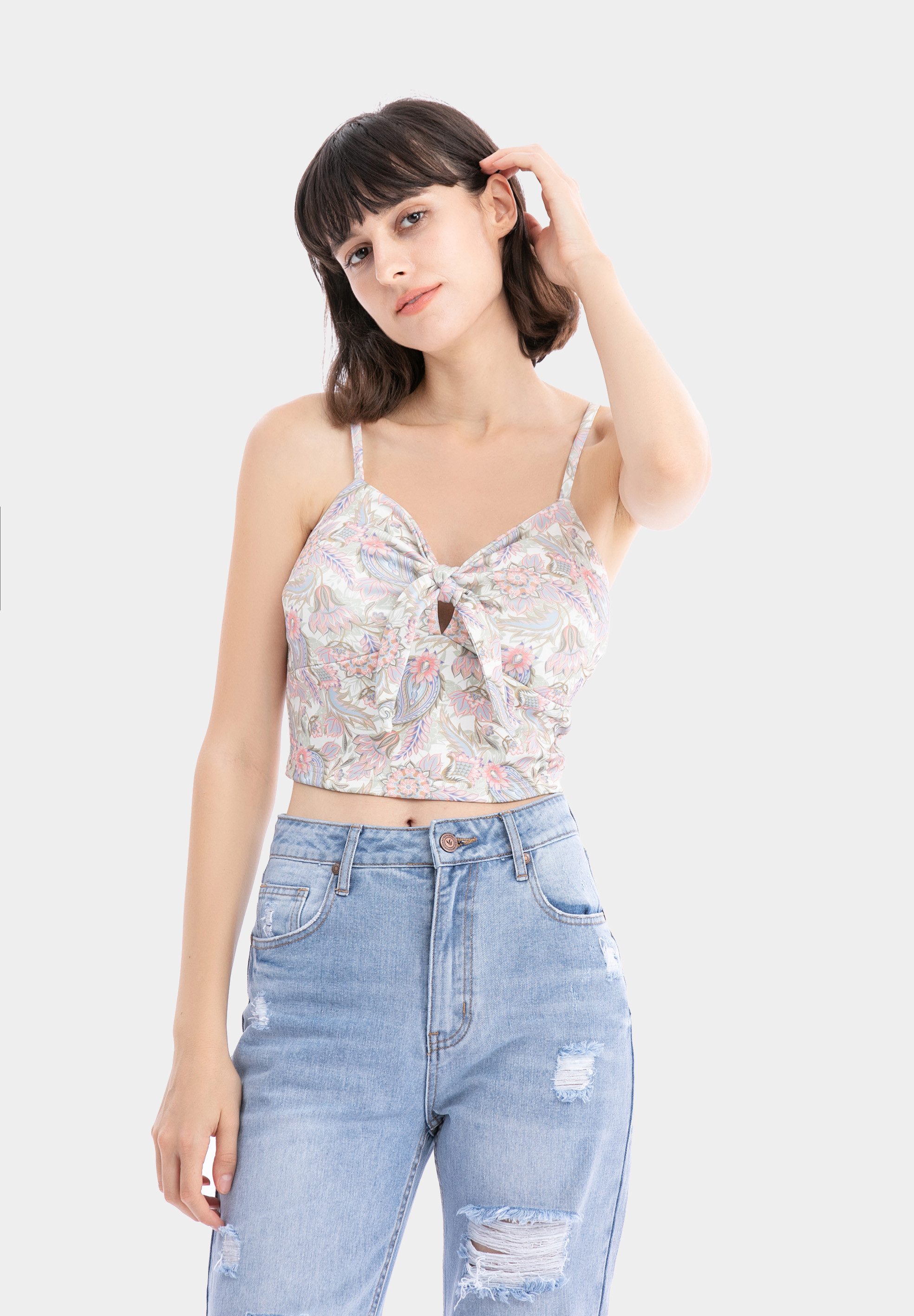 Aiki Keylook Trägertop Brahliday (1-tlg) mit Bindedetail