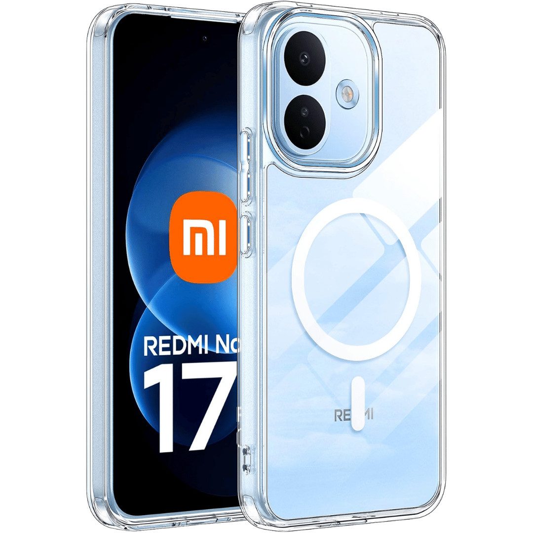 SmartUP Smartphone-Hülle für Xiaomi Redmi Note 17 Pro 5G MagSafe Case Smart Cover Klar Silikon 6,83, MagSafe-Technologie, präzise Aussparungen