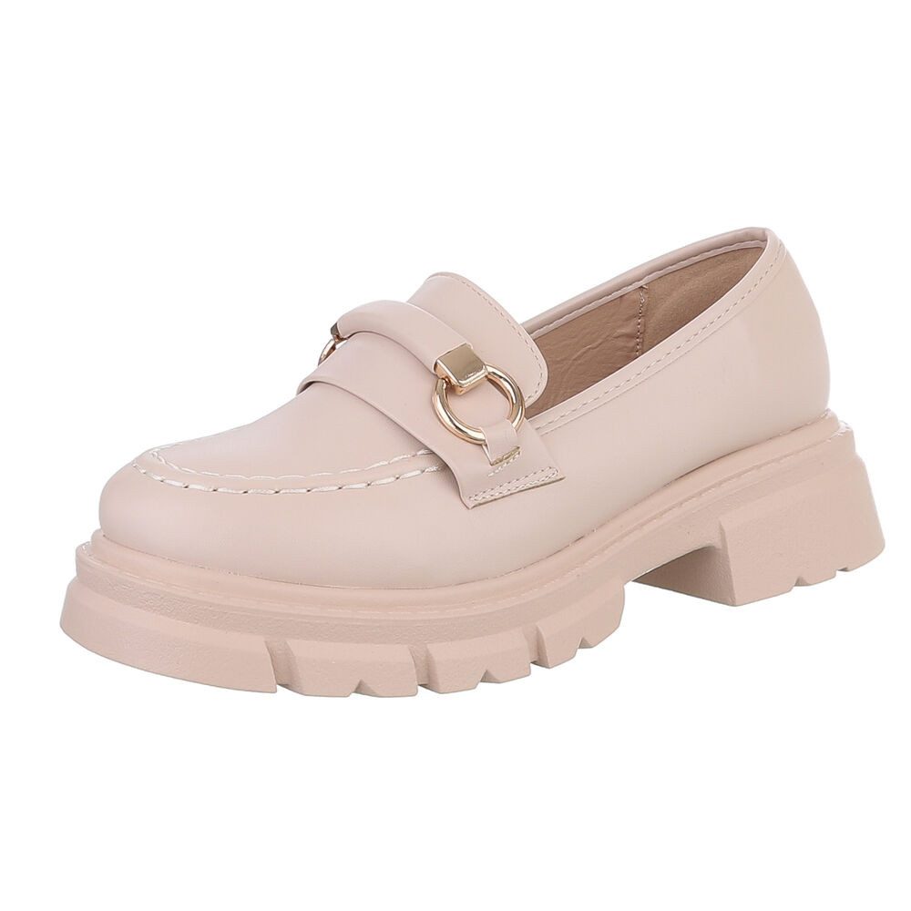 Ital-Design Moderne Damen Loafer mit Schnalle und robuster Sohle Slipper (8 günstig online kaufen
