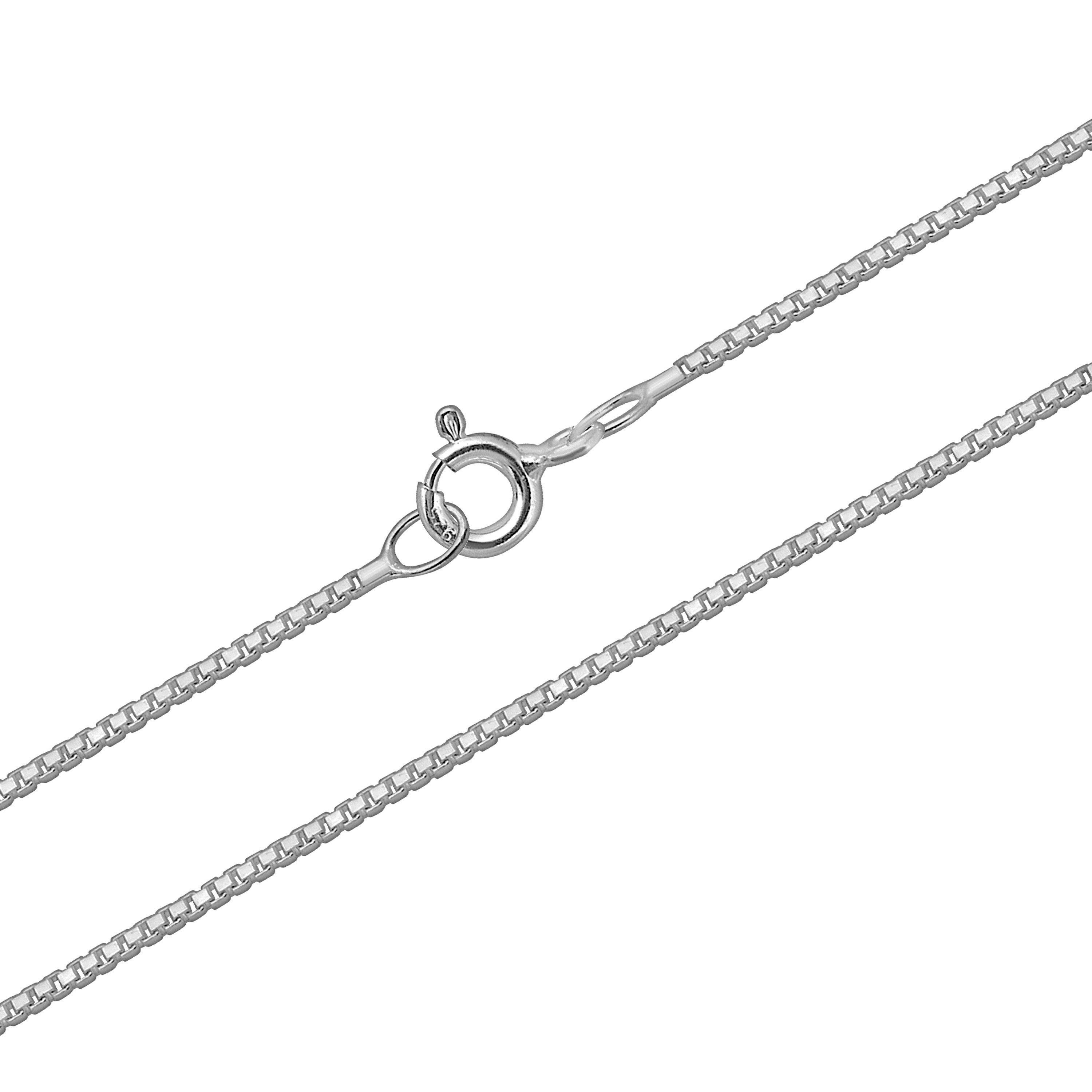 NAHLE Kreuzkette Kreuz Silberkette Kreuz Kette Zirkonia 925 Silber Halskette (2-tlg., inklusive Schmuckbox), 925 Silber Anhänger - rhodiniert