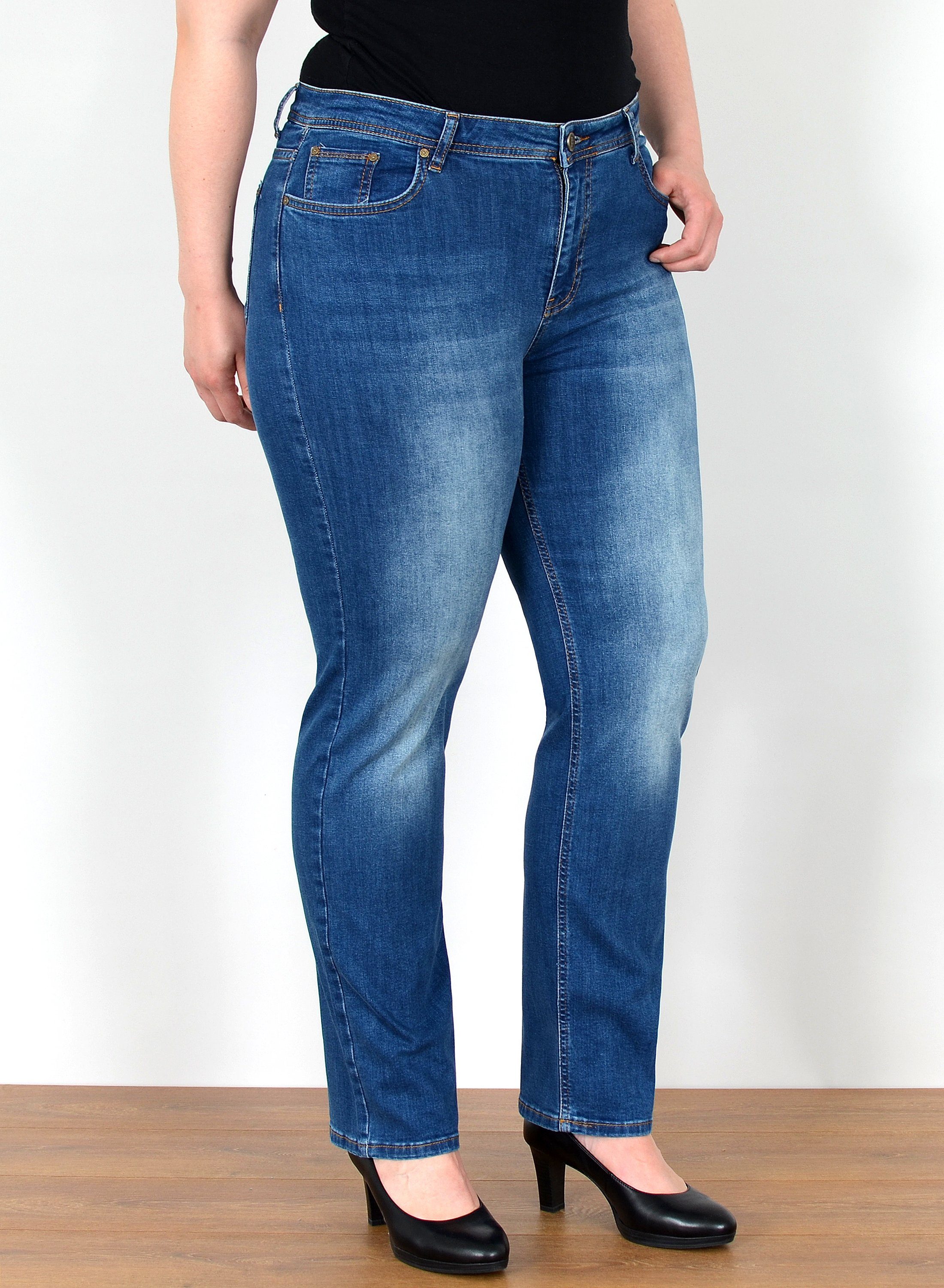 ESRA Straight-Jeans Straight Fit Jeans Damen günstig online kaufen
