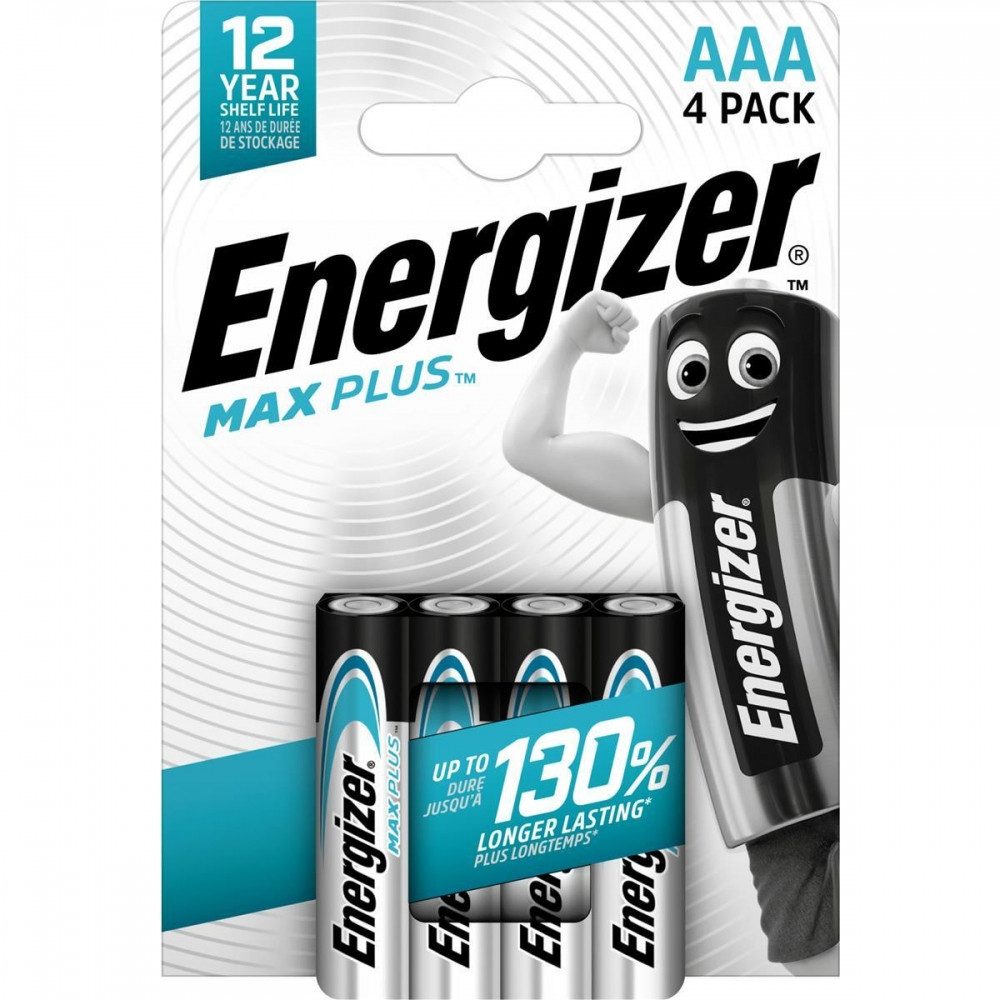 Energizer Max Plus AAA 4er Pack Micro-Batterien Akku
