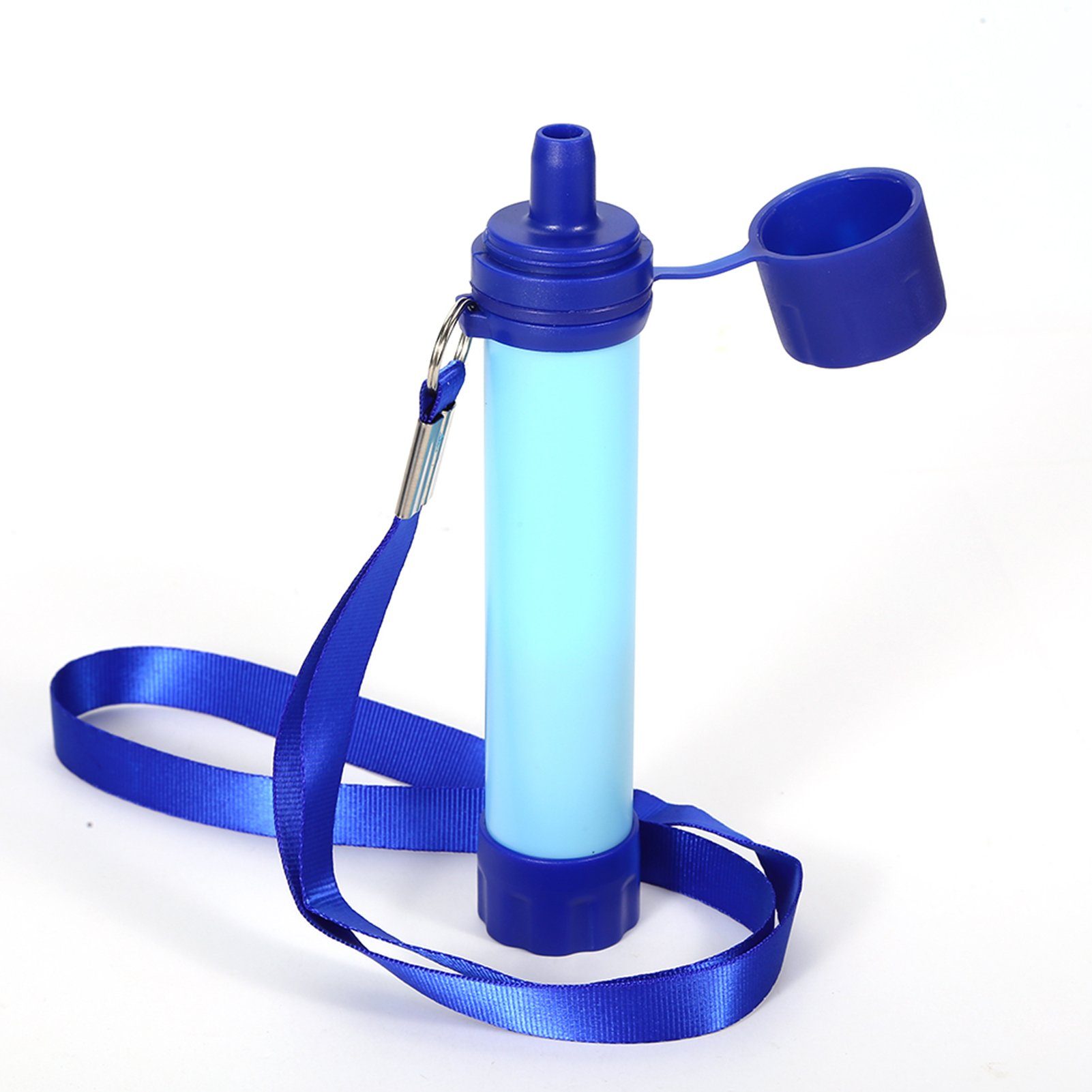 Blusmart Wasserfilter 2er-Pack Tragbarer Wasserfilter-Strohhalm, Leicht Zu Tragendes, Outdoor-Wasseraufbereiter