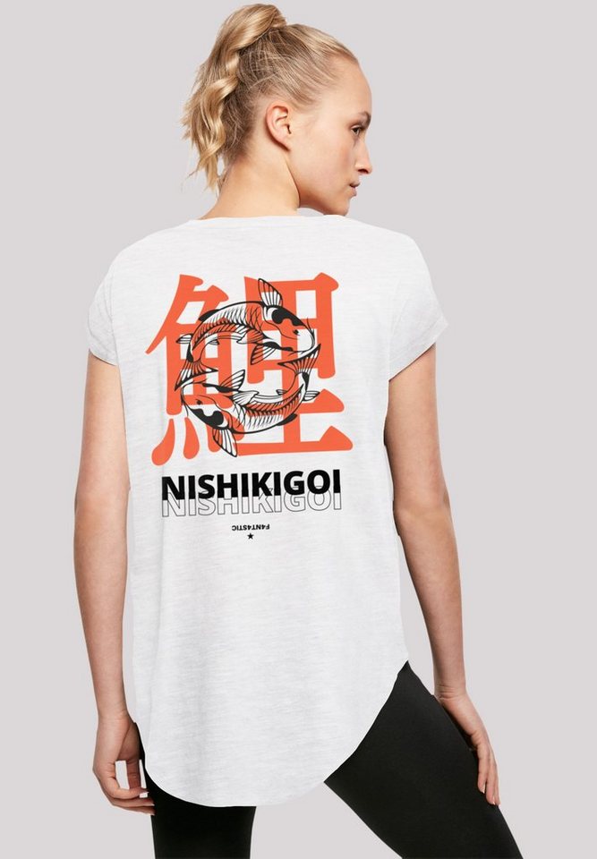 F4NT4STIC T-Shirt Nishikigoi Koi Japan Grafik Print, Sehr weicher  Baumwollstoff mit hohem Tragekomfort