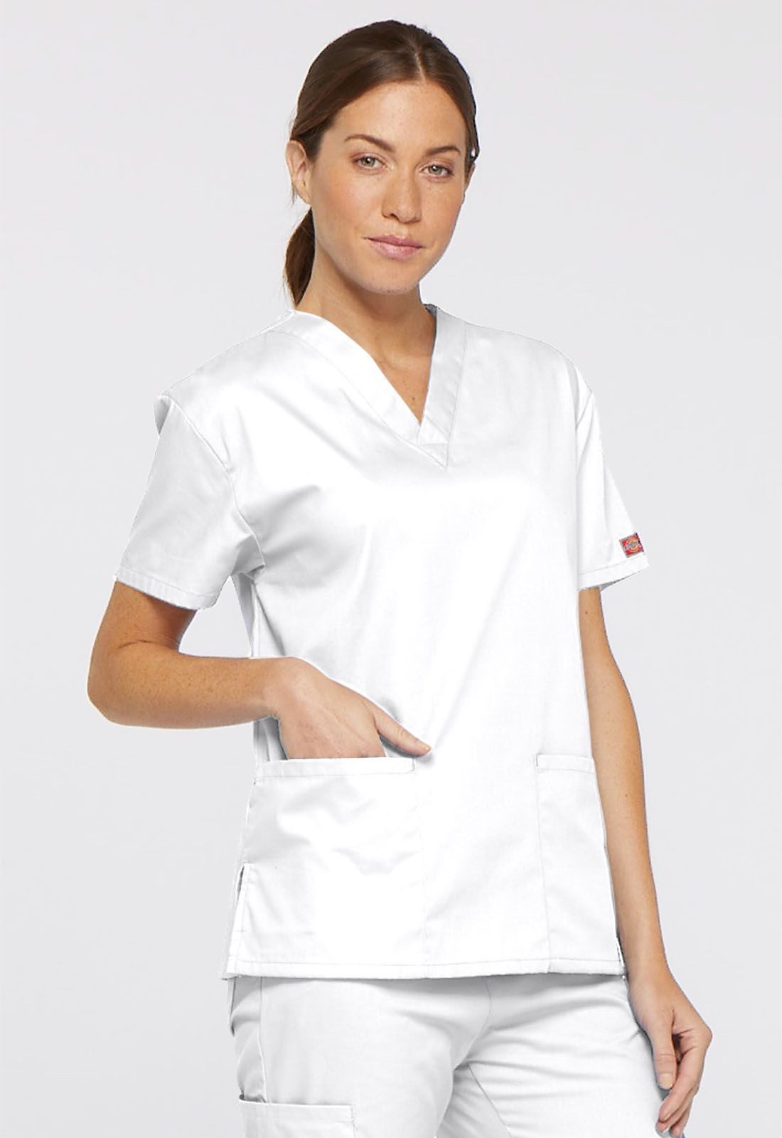 Dickies Funktionsbluse Unisex EDS Schlupfhemd V-Neck, Every Day Scrubs Kasack mit 2 aufgesetzten Taschen