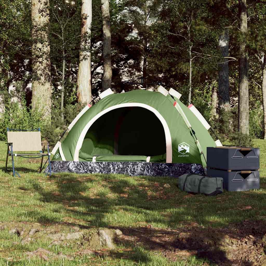 furnicato Faltzelt Campingzelt Kuppel 200x150x120 cm Grün, (1 tlg), Wetterfestes Schlafzelt mit Quick-Release-System und E-Anschluss