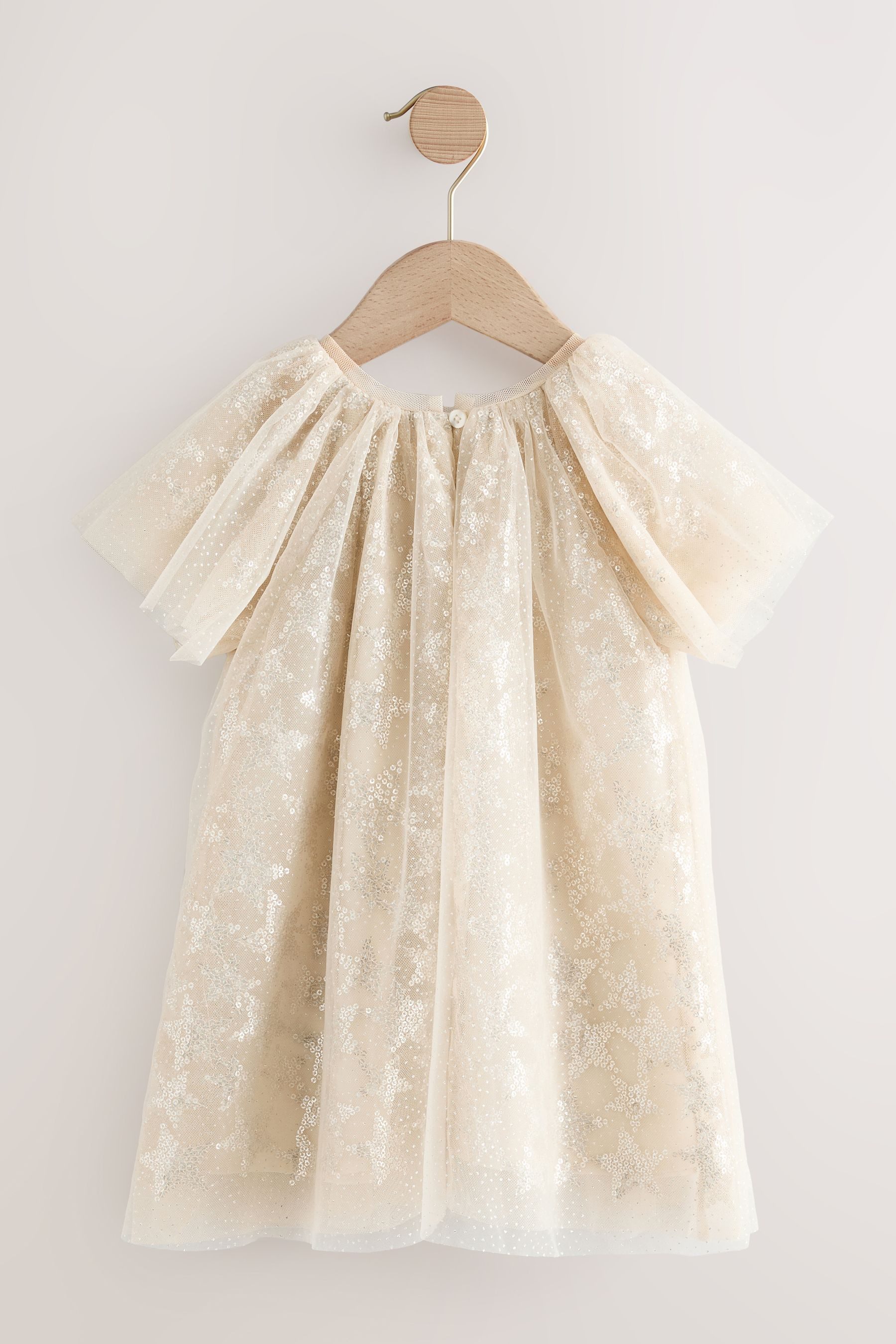 Next Partykleid Partykleid mit Mesh-Rock und Pailletten (1-tlg)