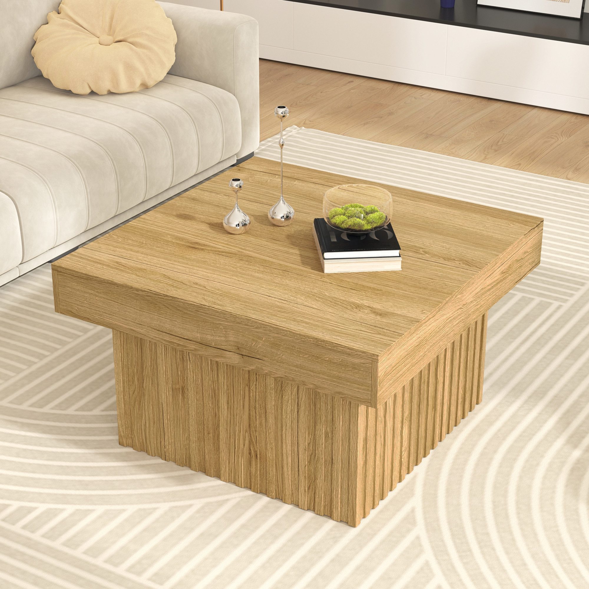 KLAM HOME Couchtisch Eleganter Kaffee-Tisch im modernen Design (Hochwertige günstig online kaufen