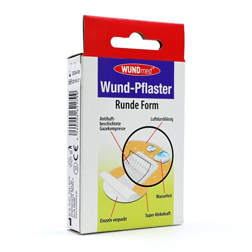 Axisis GmbH Wundpflaster WUNDPFLASTER 2,5 cm rund, 20 St (20 St)
