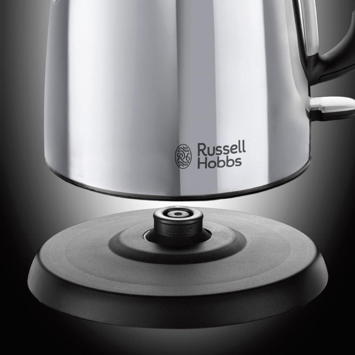 RUSSELL HOBBS Wasserkocher Victory 24990-70, 1 l, 2200 W, klein, 2200W, Kalkfilter, Reisewasserkocher