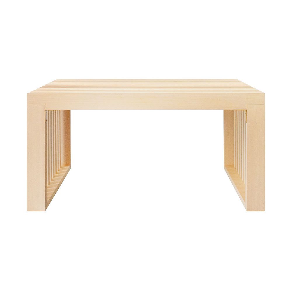 HOME DELUXE Sitzbank aus Holz LORA - 78 x 40 x 42 cm, Kiefernholz, Lamellen, Flurbank, Bettbank, Garderobenbank