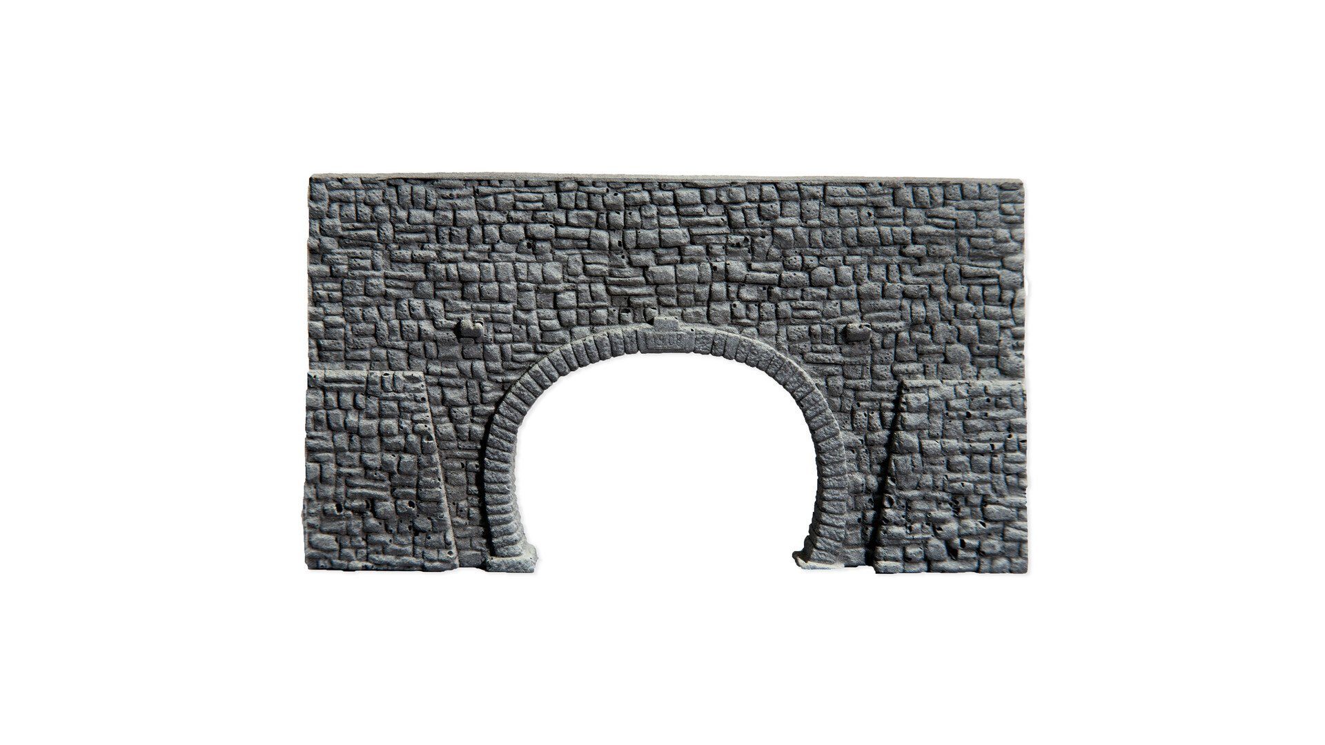 Modelleisenbahn-Spielunterlage Tunnel-Portal, 2-gleisig Modellbau Eisenbahntunnel