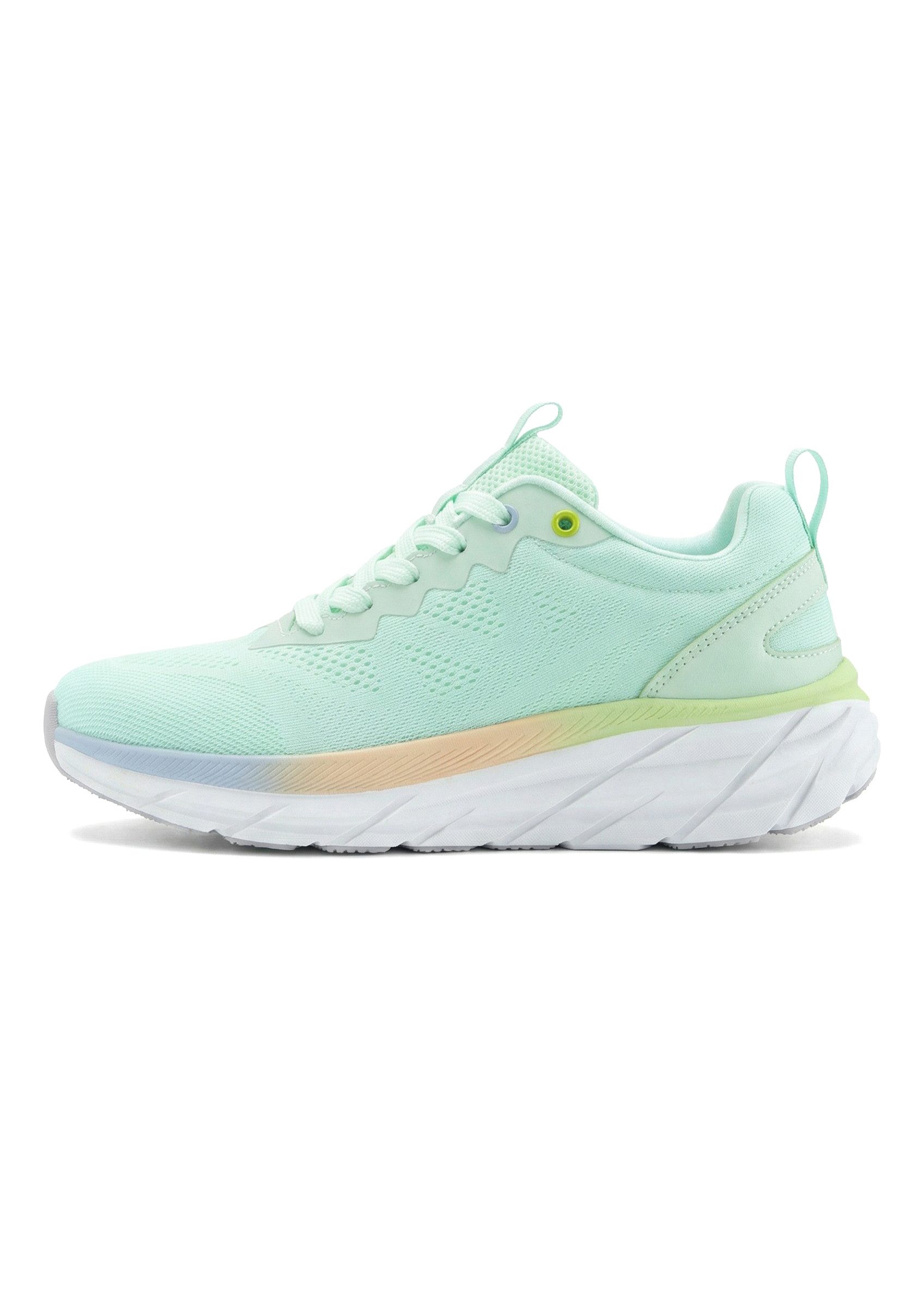 LASCANA Halbschuh, Turnschuh, Freizeitschuh, Sneaker NEU mit modischen Farbdetails, Chunky Sohle & Mesh-Optik VEGAN