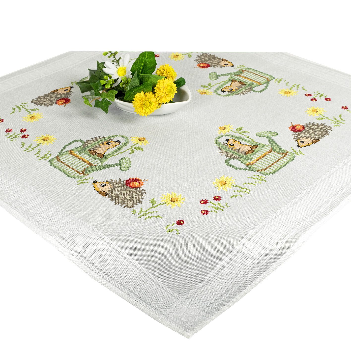 Delindo Lifestyle Kreativset Handarbeits Tischdecken Stickpackung, Sticken günstig online kaufen