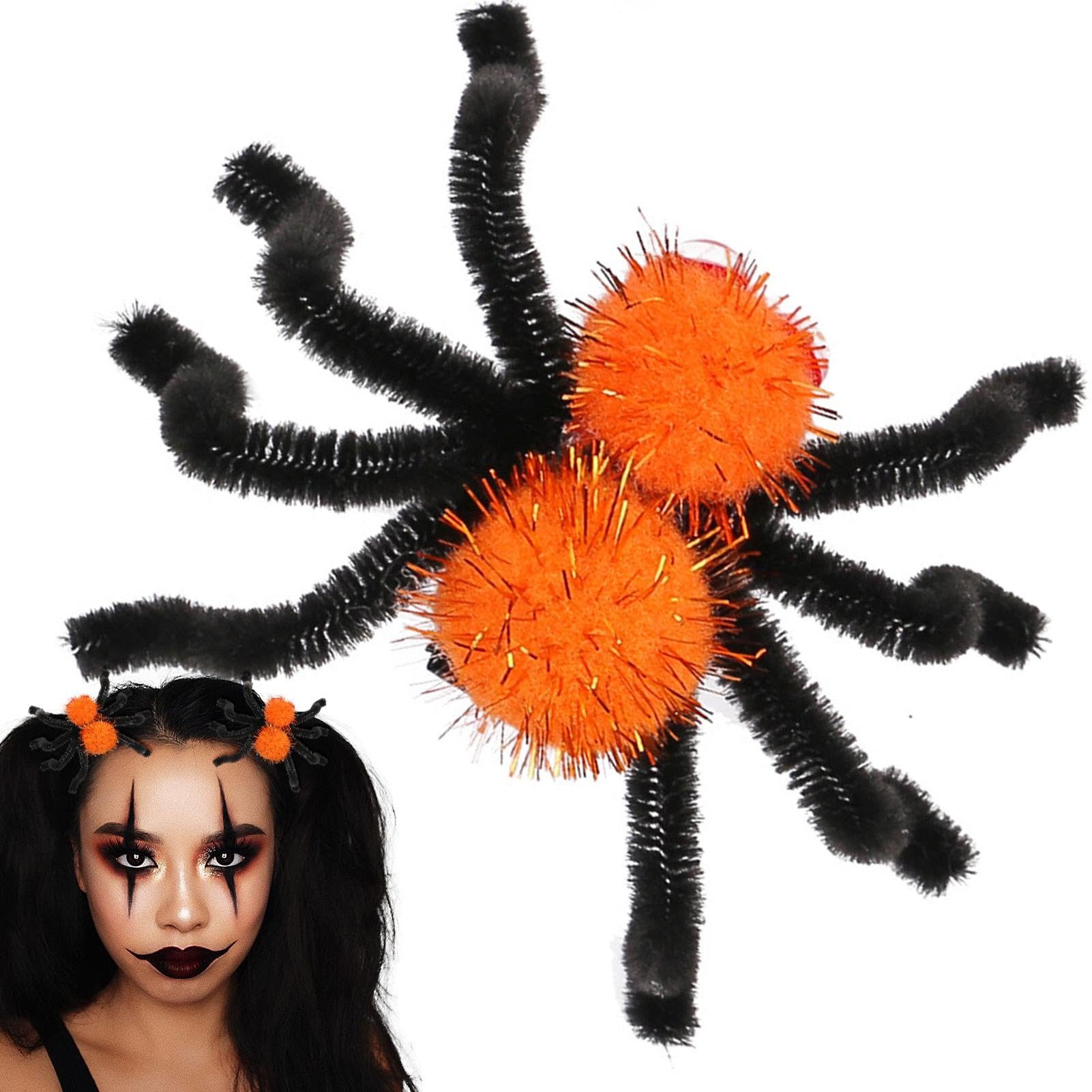 Coonoor Haarspange Spinnen haarschmuck kinder haarclips halloween haarspangen, 4-tlg.