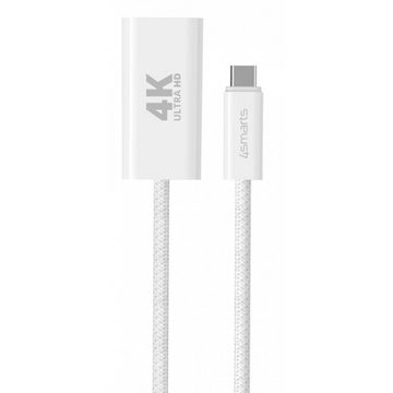 4smarts 540956 - USB-C auf HDMI Kabel - female - 15 cm - weiß HDMI-Kabel, USB-C, USB-C