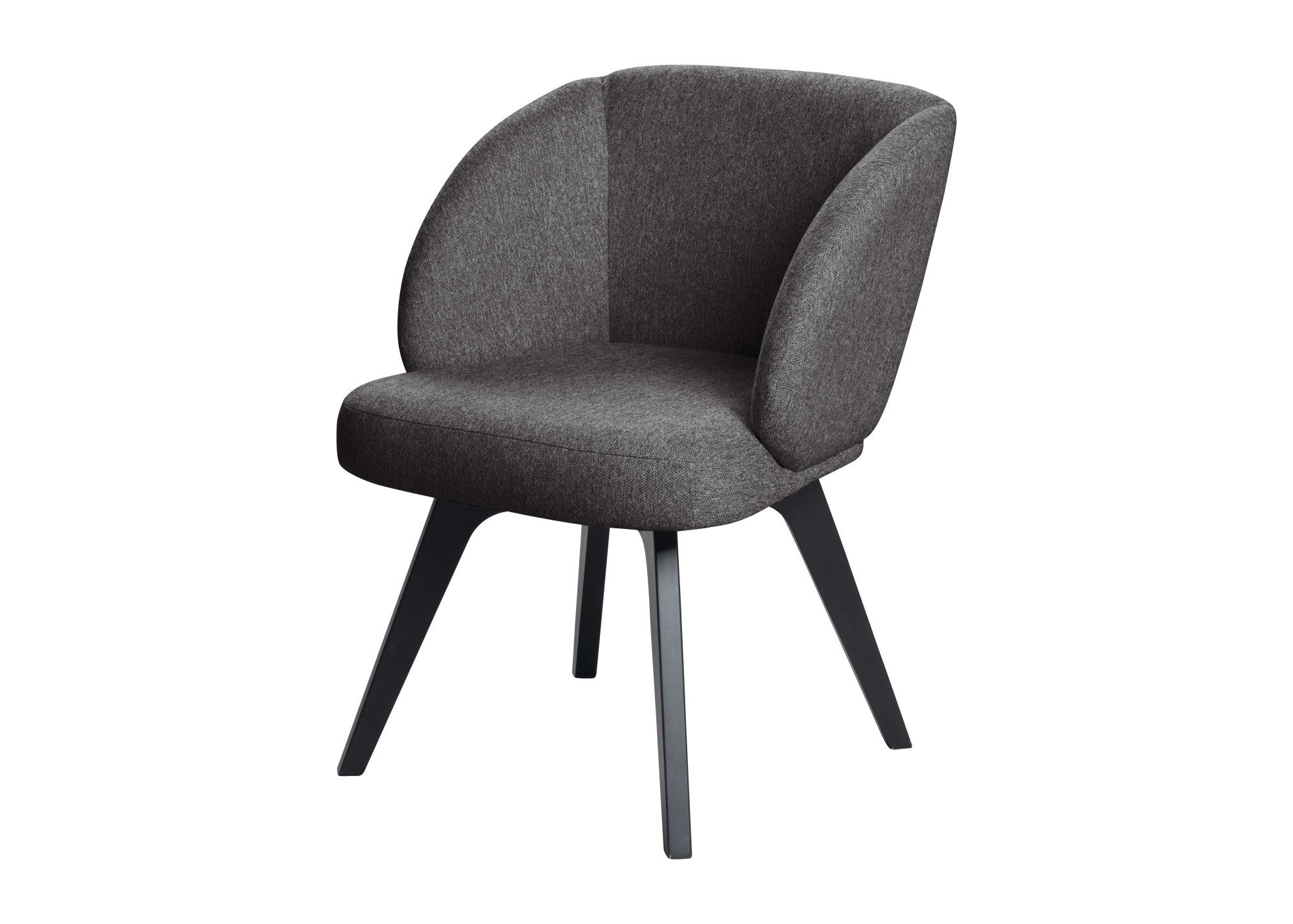 OTTO home Esszimmersessel Aretha Esszimmerstuhl, Bequemsessel mit abgerundete Rückenlehne, mit massiven Buchenholzbeinen, gepolstert, in 3 …