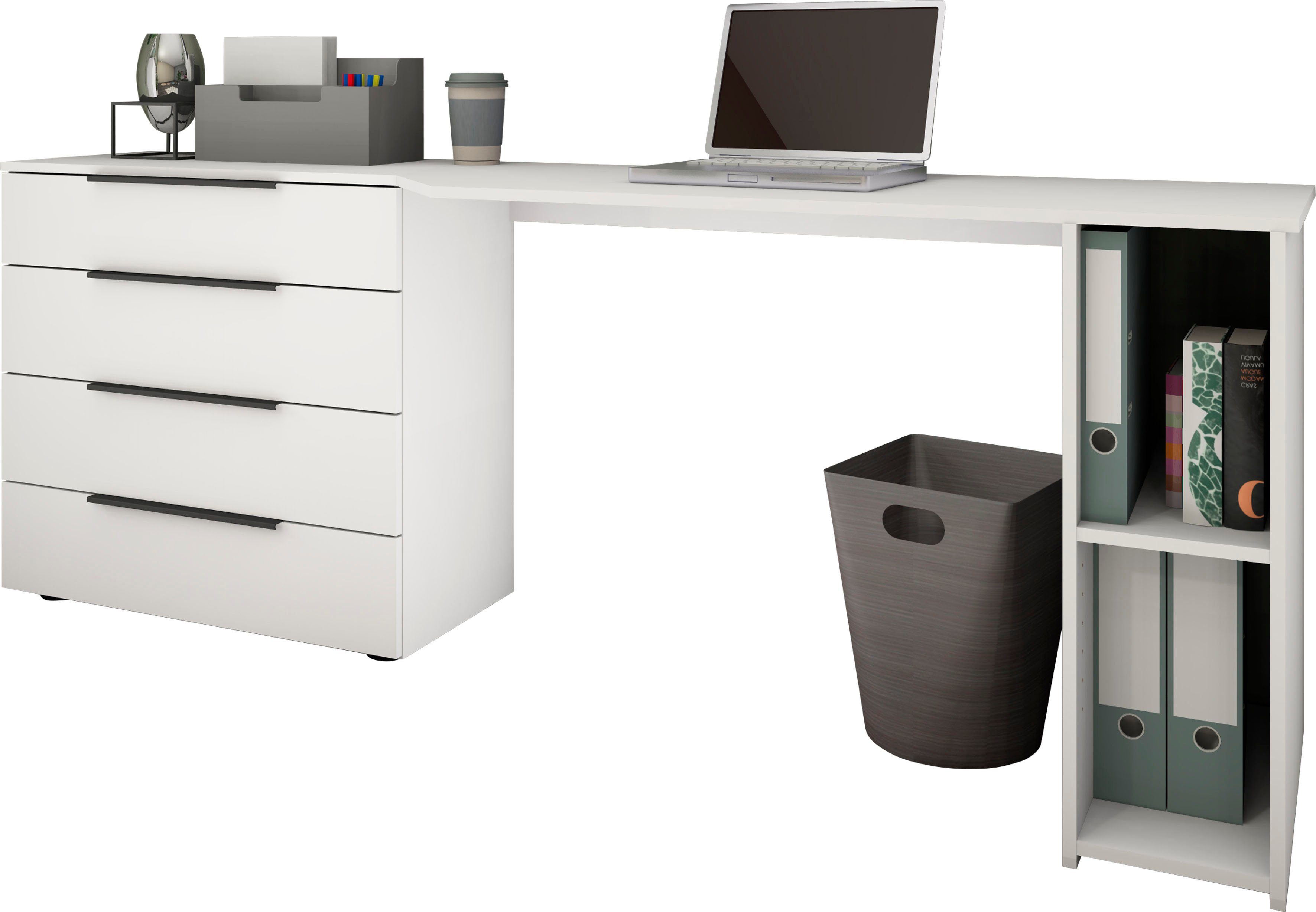 borchardt Möbel Schreibtisch Tom, mit Stauraum, Breite 196 cm günstig online kaufen