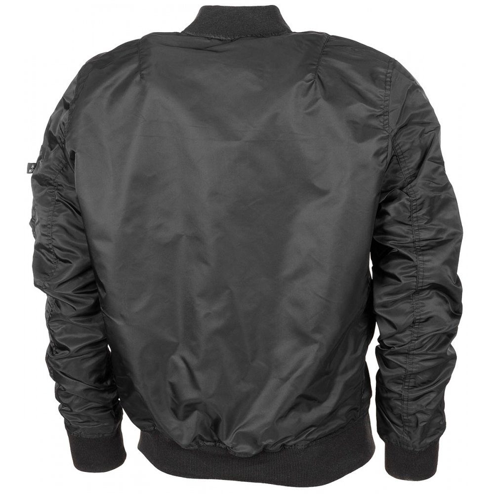MFH Bomberjacke US Airforce Jacke MA1, schwarz - XS doppelter Strickbund am günstig online kaufen
