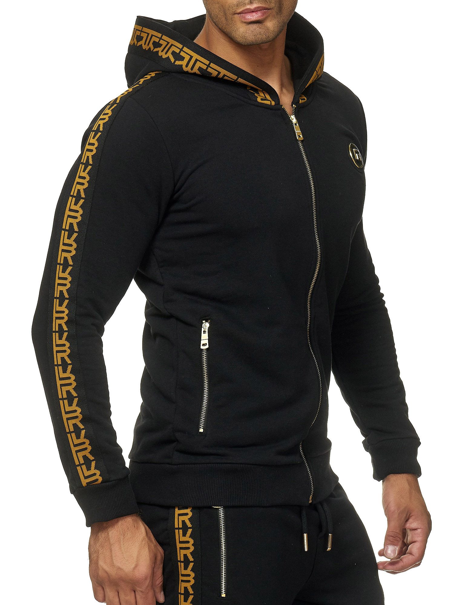 RedBridge Kapuzensweatjacke Herren Kapuzenpullover mit Reißverschluss günstig online kaufen