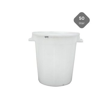 PROREGAL® Regentonne SuperSparSet 5x Kunststoffbehälter weiß 50 Liter, Mehrzweckfass, 50 l