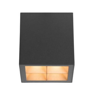 SLV LED Außen-Wandleuchte LED Deckenleuchte S-Cube in Anthrazit 4x 3,75W 1000lm IP65, keine Angabe, Leuchtmittel enthalten: Ja, fest verbaut, LED, warmweiss, Aussenlampe, Aussenwandleuchte, Outdoor-Leuchte