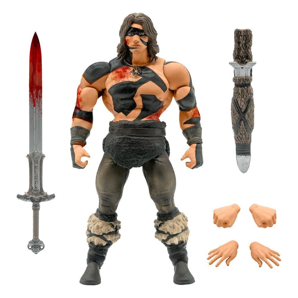 Actionfigur Conan the Barbarian Ultimates Conan War Paint Conan 18 cm Actionfigur