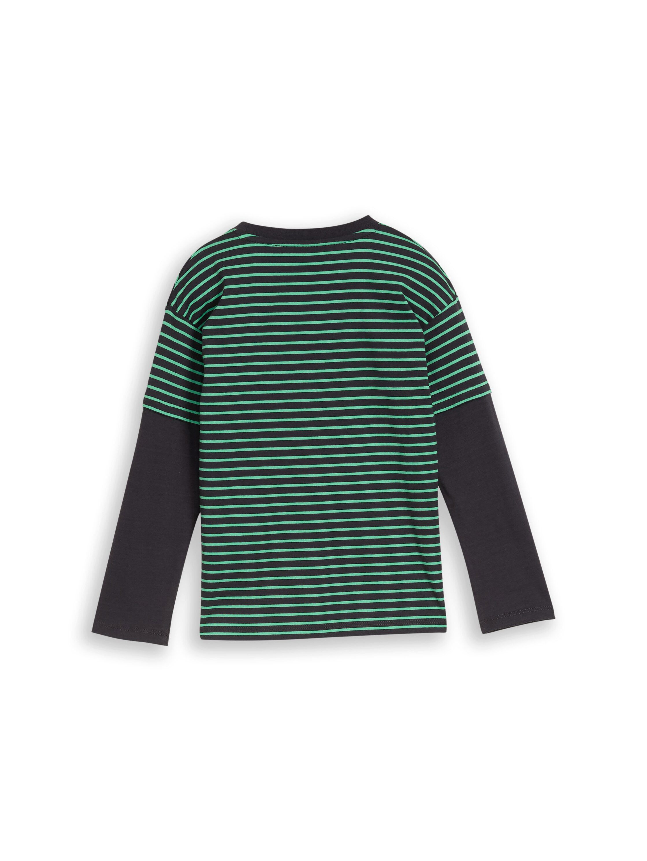 TOM TAILOR Langarmshirt im Streifen.Look / Colorblocking / Baumwolle / für Boys – Bild 3 von 3