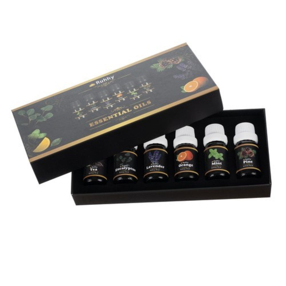 Ruhhy Duftöl Öl mit Duft Luftbefeuchter (Spar-Set, 6-St., Essential Oils), Wasserlösliche Öle, geeignet für Diffusoren, Luftbefeuchter