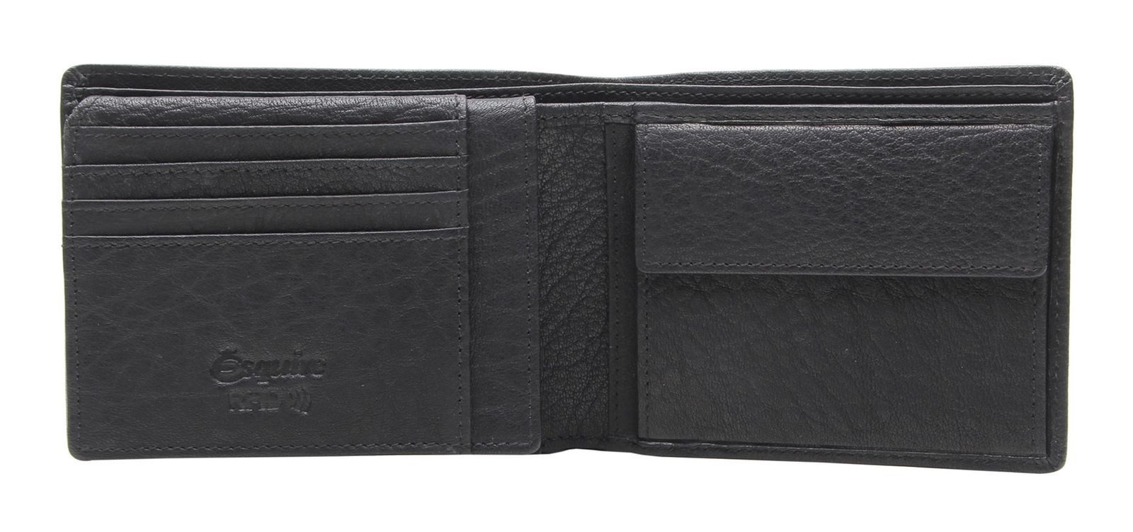 Esquire Geldbörse Wallet, aus echtem Büffelleder mit RFID-Blocker Schutz