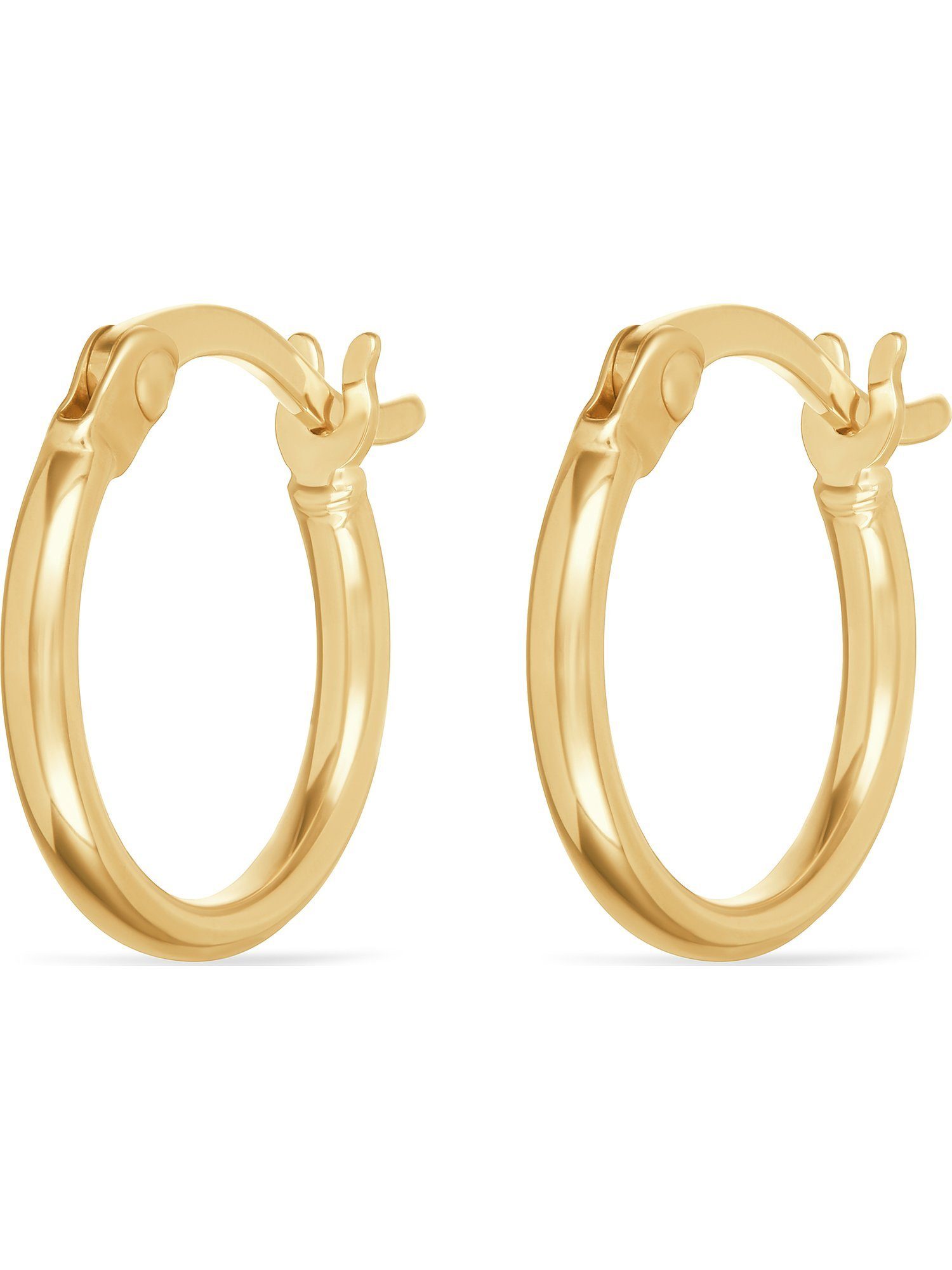 Paar Creolen FAVS Damen-Creolen 375er Gelbgold