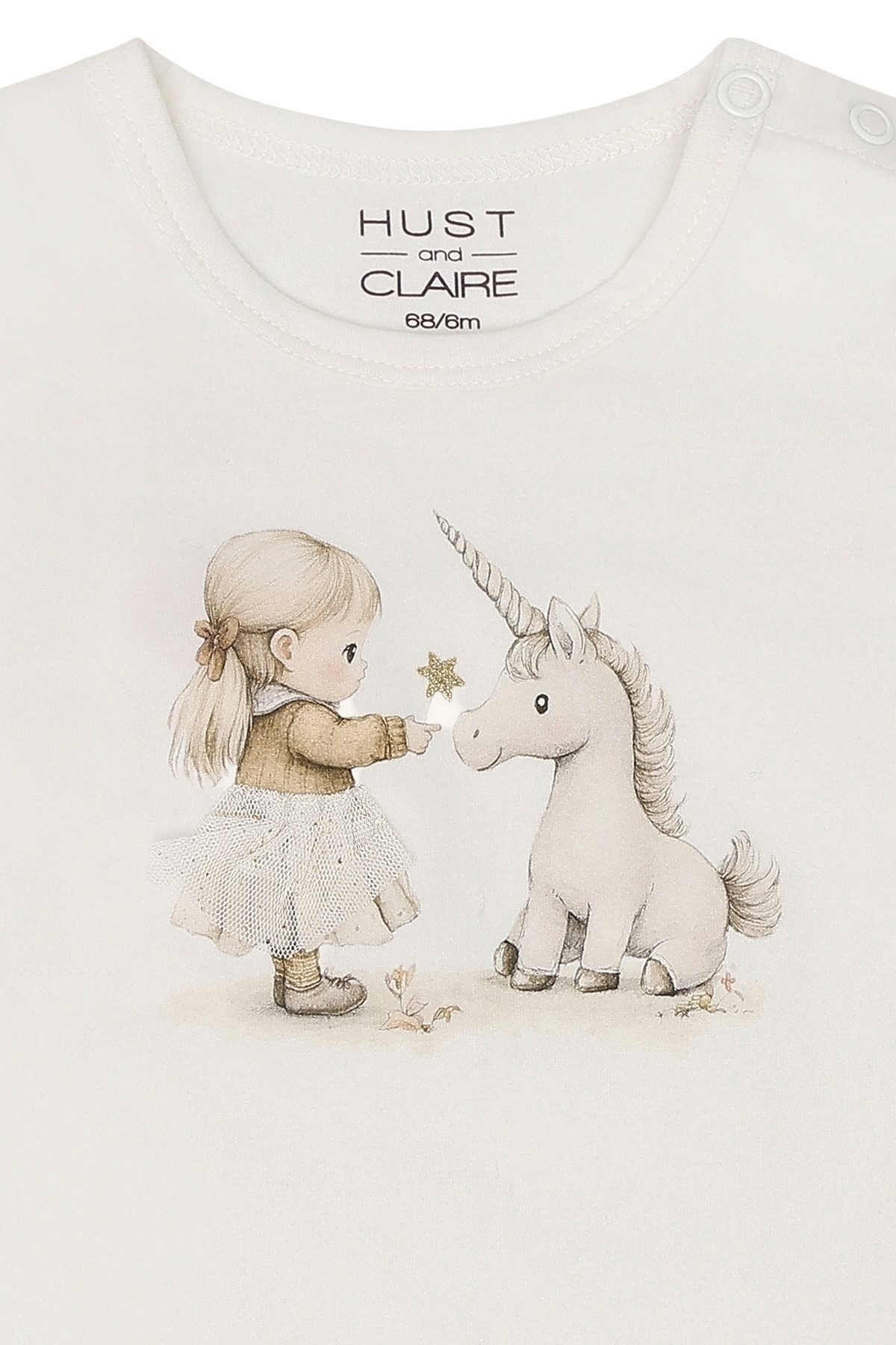 Hust & Claire Langarmshirt HCAnna Friends (1-tlg) Hust & Claire Mädchen-Langarmshirt HCAnna Friends – Ivory