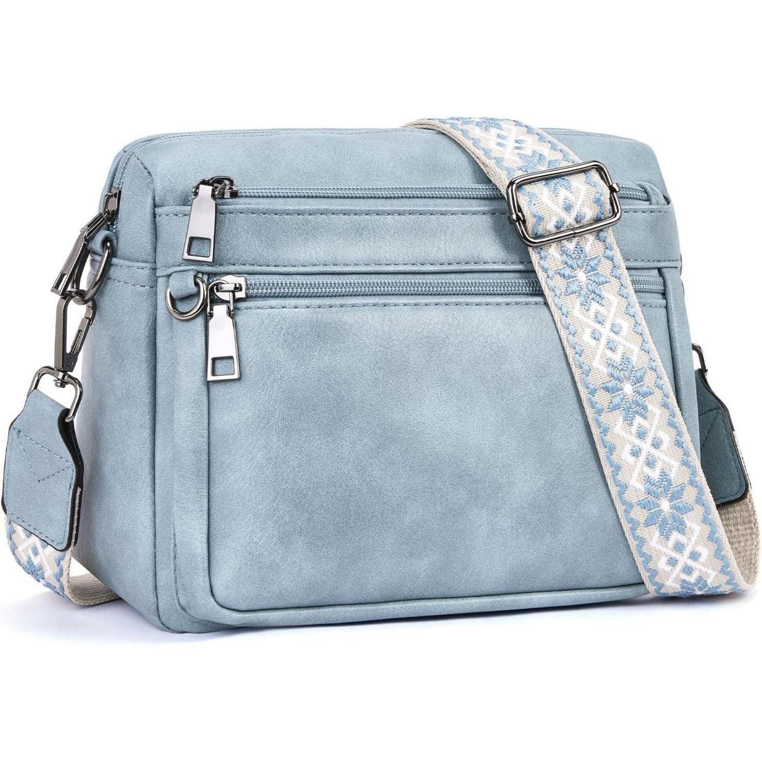 LuxusKollektion Umhängetasche Umhängetasche Damen Mittelgroß Leder Schultertasche Breiter Gurt
