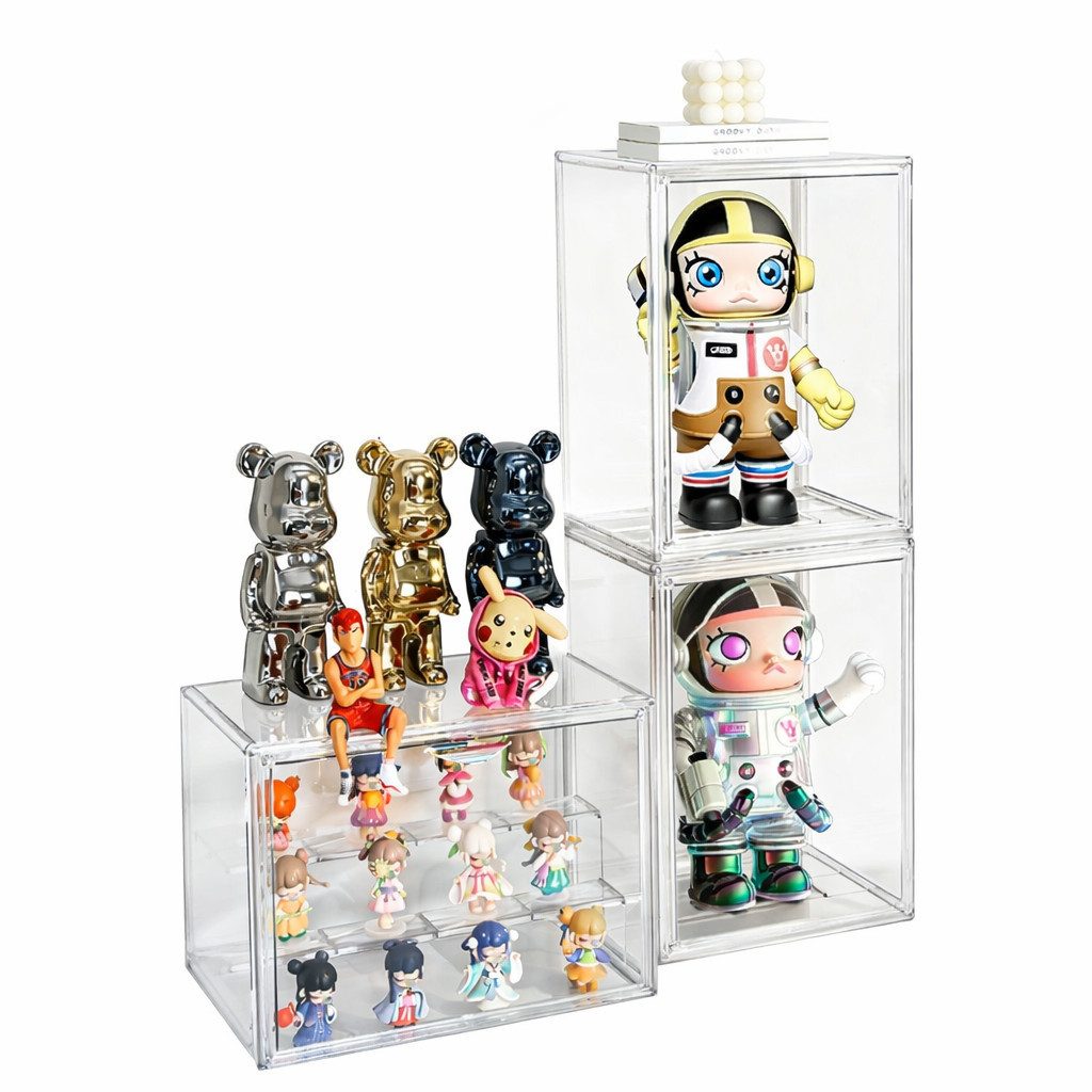 Creliv Vitrine Sammler Vitrine für Figuren & Modelle – stapelbare Acryl Box günstig online kaufen