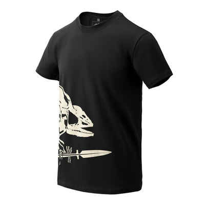 Helikon-Tex T-Shirt Helikon-Tex Baumwoll T-Shirt Full Body Skeleton in schwarz (1-tlg) leicht, resistente Bedruckung