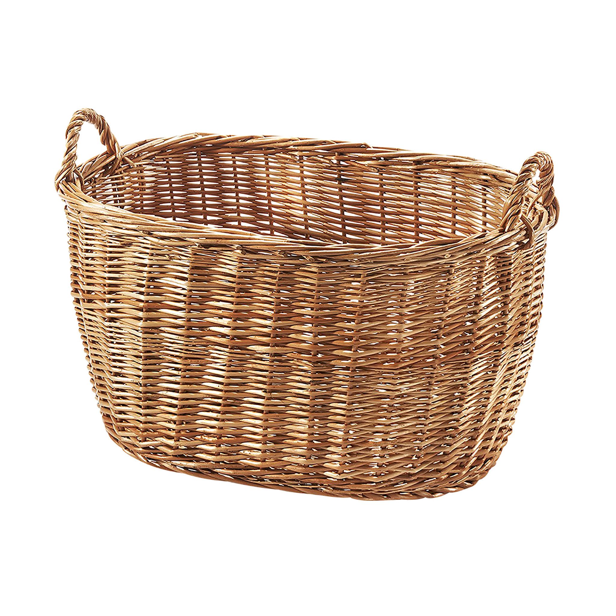 Kobolo Aufbewahrungskorb Korb Wäschekorb Weidenkorb Weide Henkel - 60x43x41 günstig online kaufen