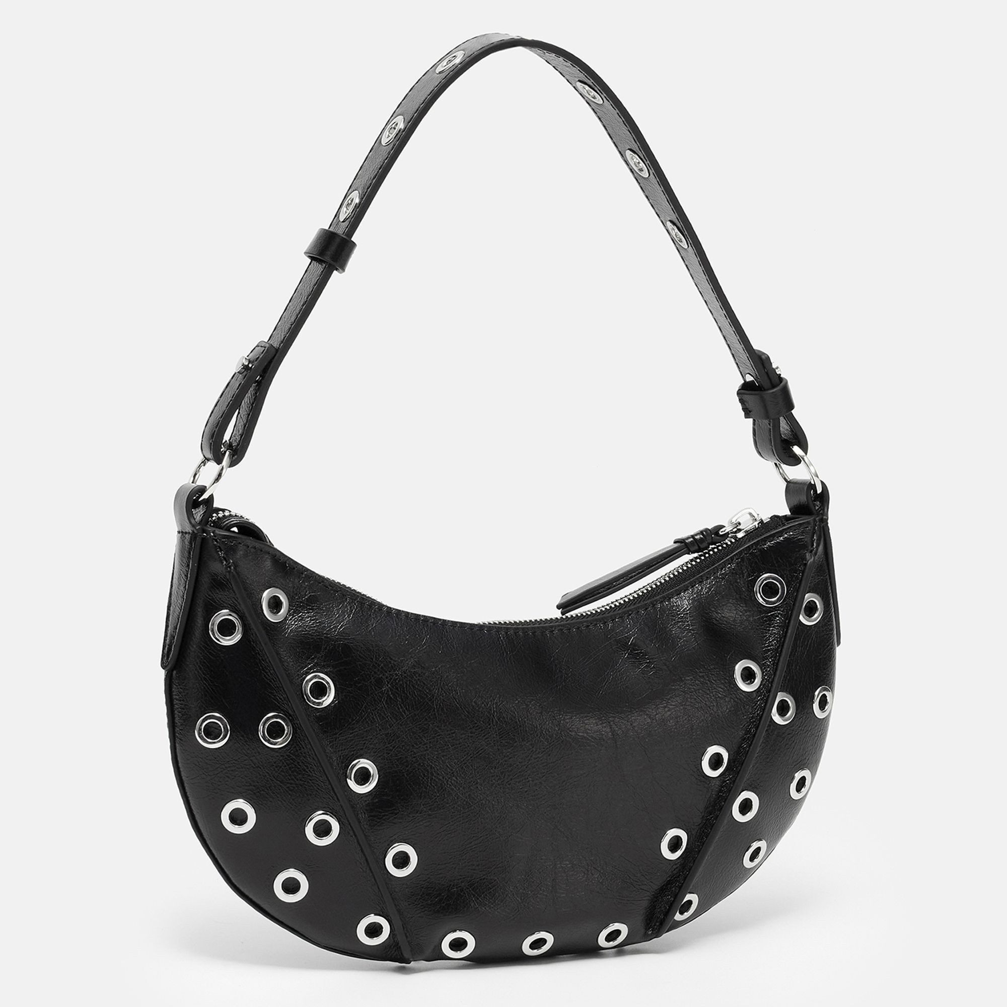 Les Visionnaires Schultertasche Enya Mini Rivet, Leder