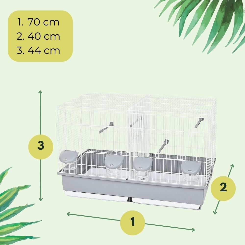 GarPet Vogelkäfig Vogelkäfig Doppelkäfig Käfig Teilbar günstig online kaufen