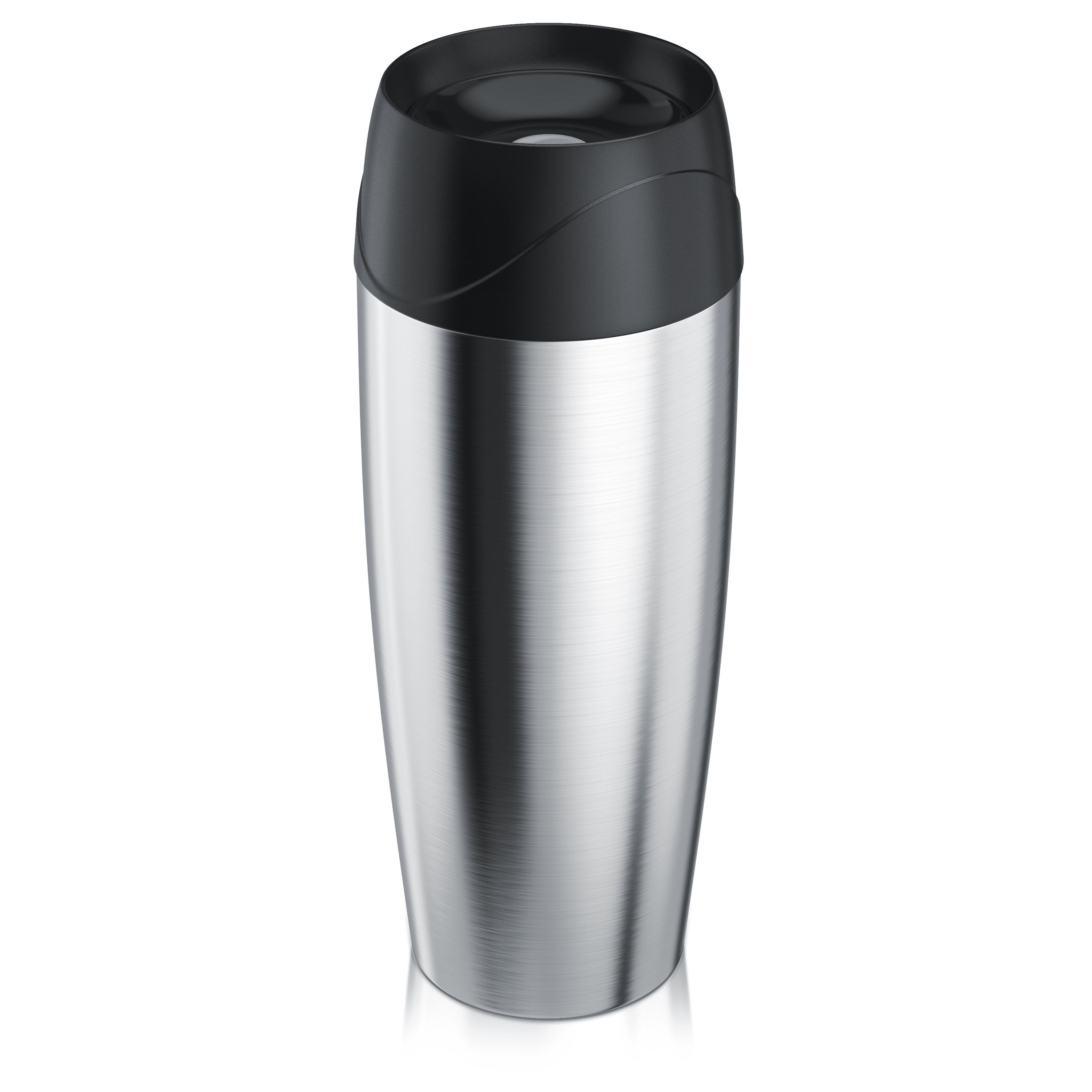 Arendo Thermobecher, Edelstahl, Isolierbecher Doppelwandig Vakuumisolierung - To Go Thermobecher 450ml