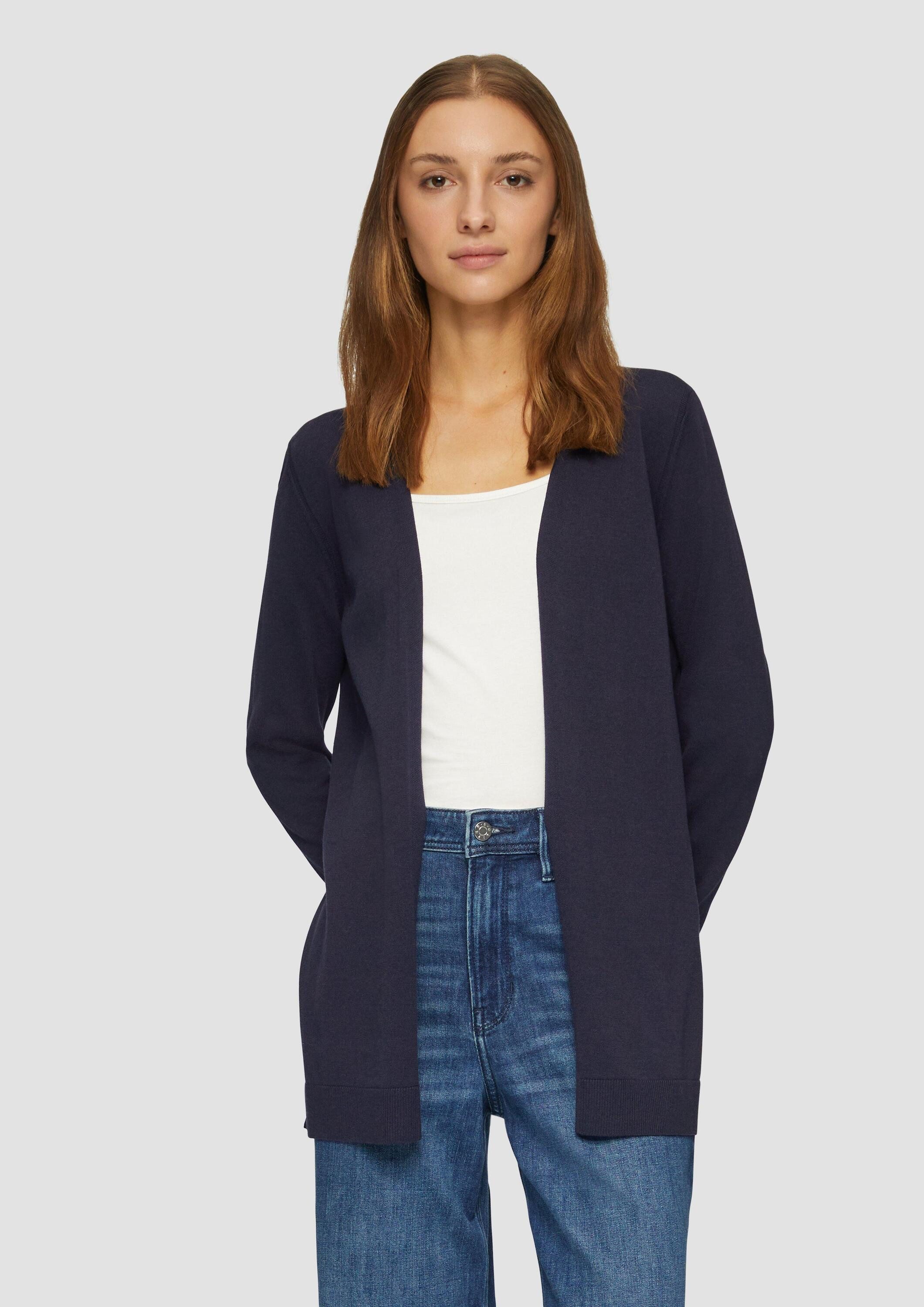 s.Oliver Cardigan Strickjacke Cardigan aus Viskose-Baumwollmix günstig online kaufen