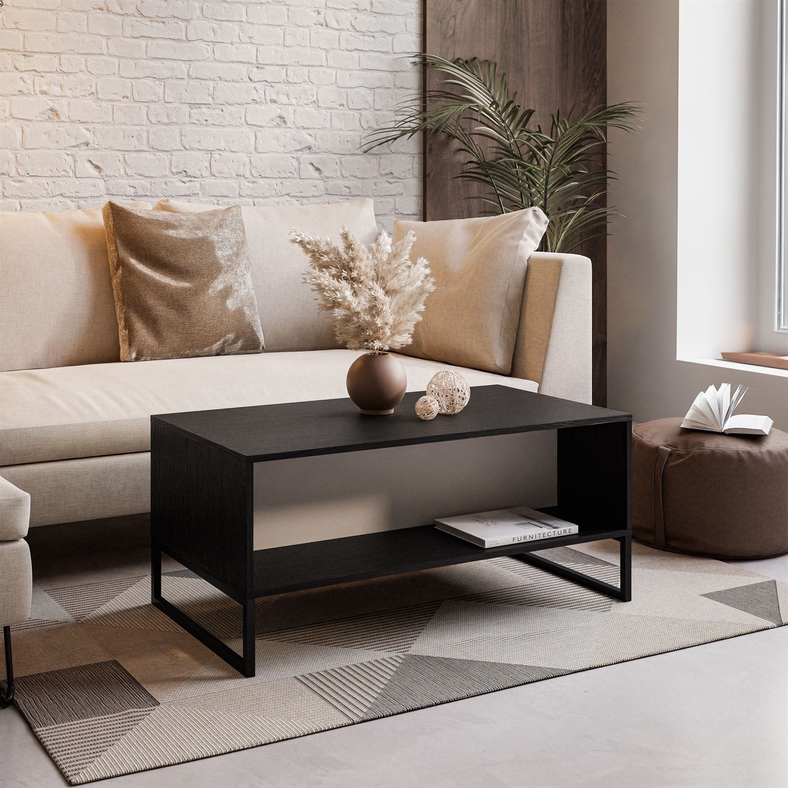 Lookway Couchtisch MOONLIGHT mit Ablageboden, Breite: günstig online kaufen