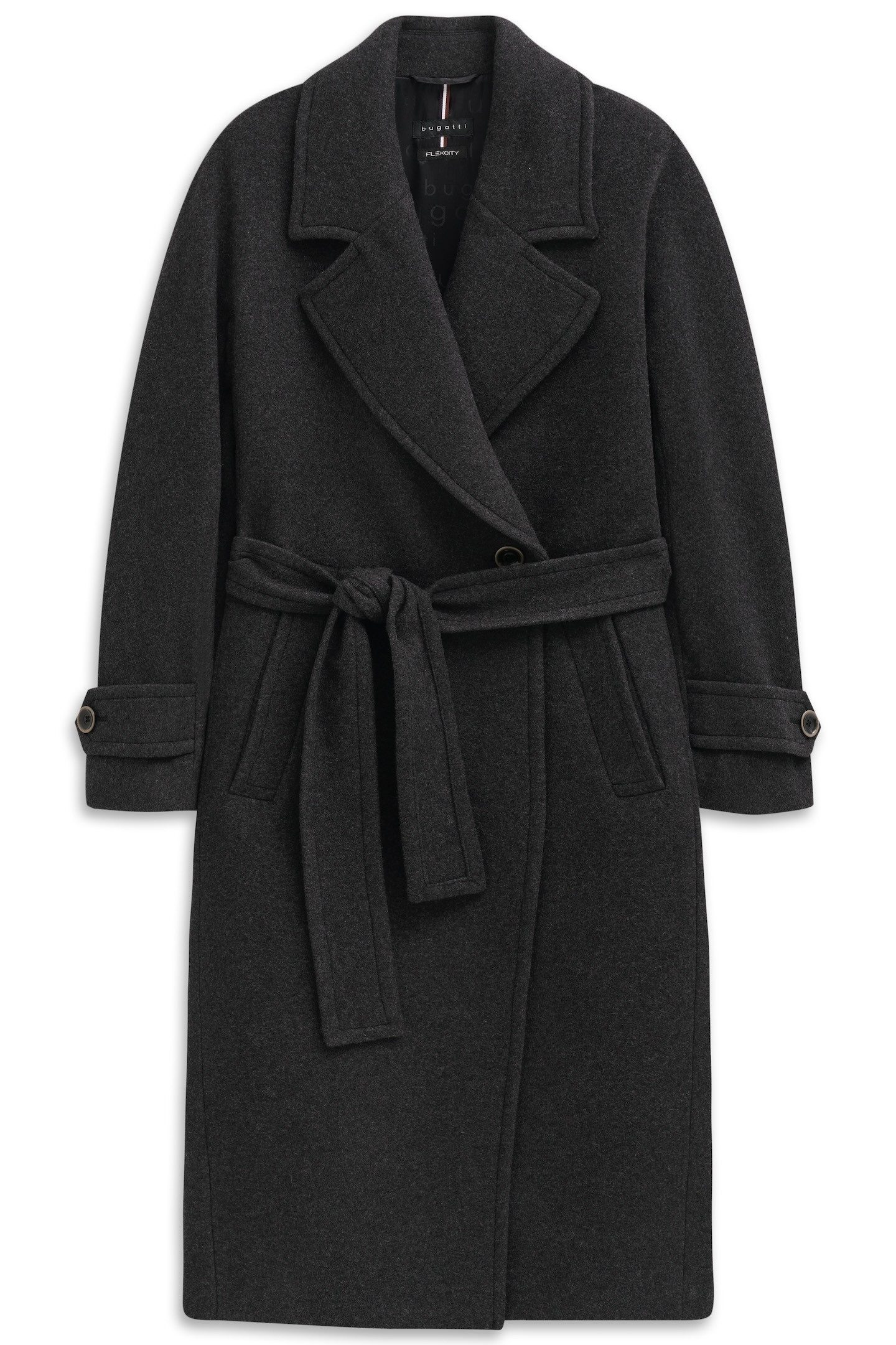 bugatti Trenchcoat Loose Fit Oversized, Flexcity Stretch mit Bindegurt