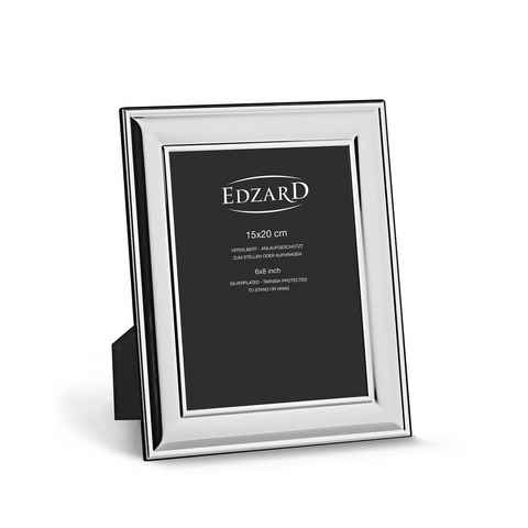 EDZARD Bilderrahmen Sunset, versilbert und anlaufgeschützt, für 15x20 cm Bilder - Fotorahmen