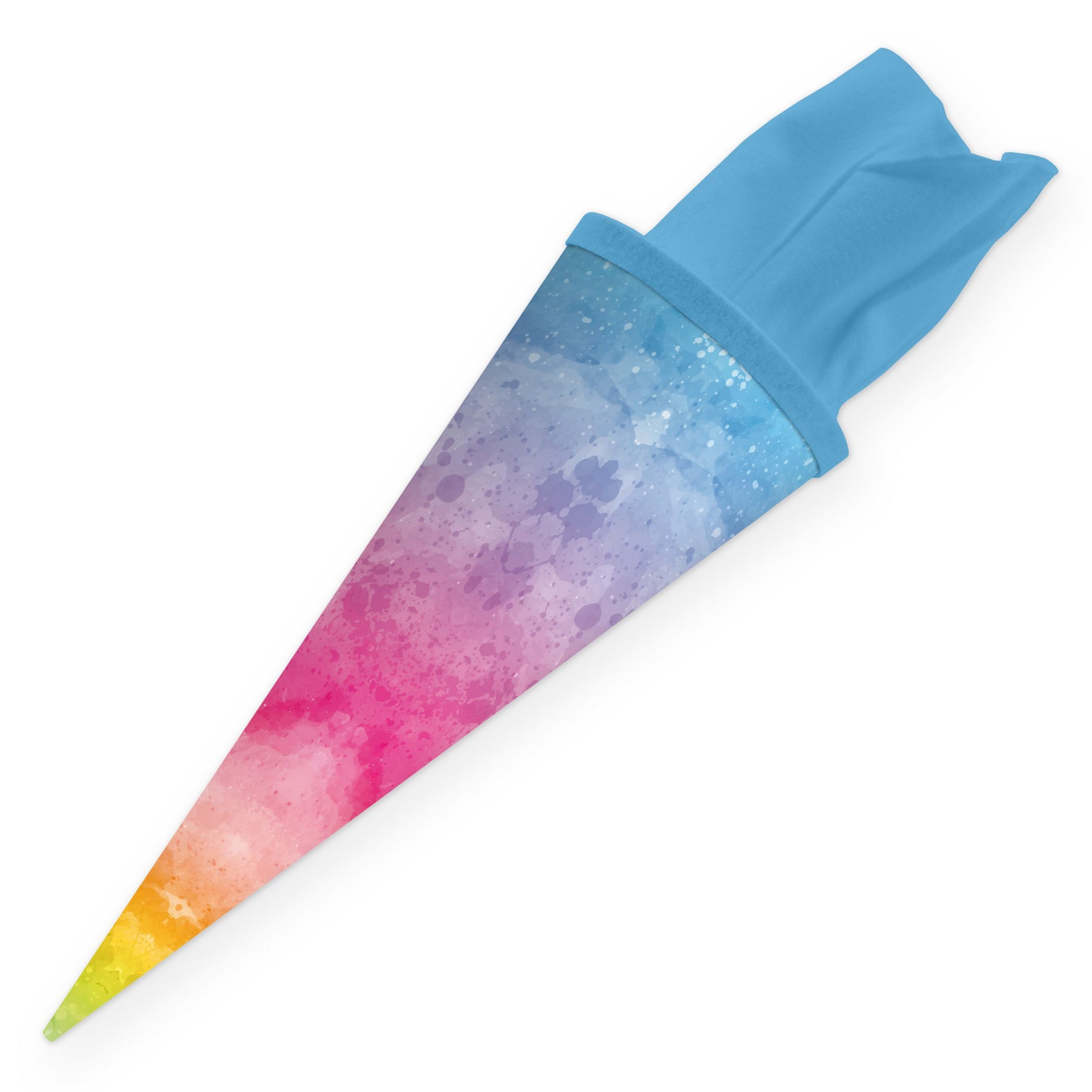 itenga Schultüte itenga Geschwister Schultüte 35cm Motiv REGENBOGEN WASSERFARBEN
