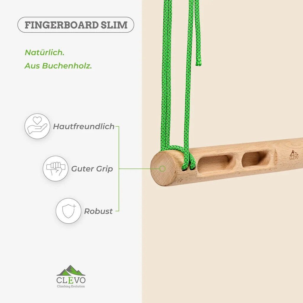 Clevo Climbing Kletter-Trainingsgerät CLEVO Fingerboard Slim