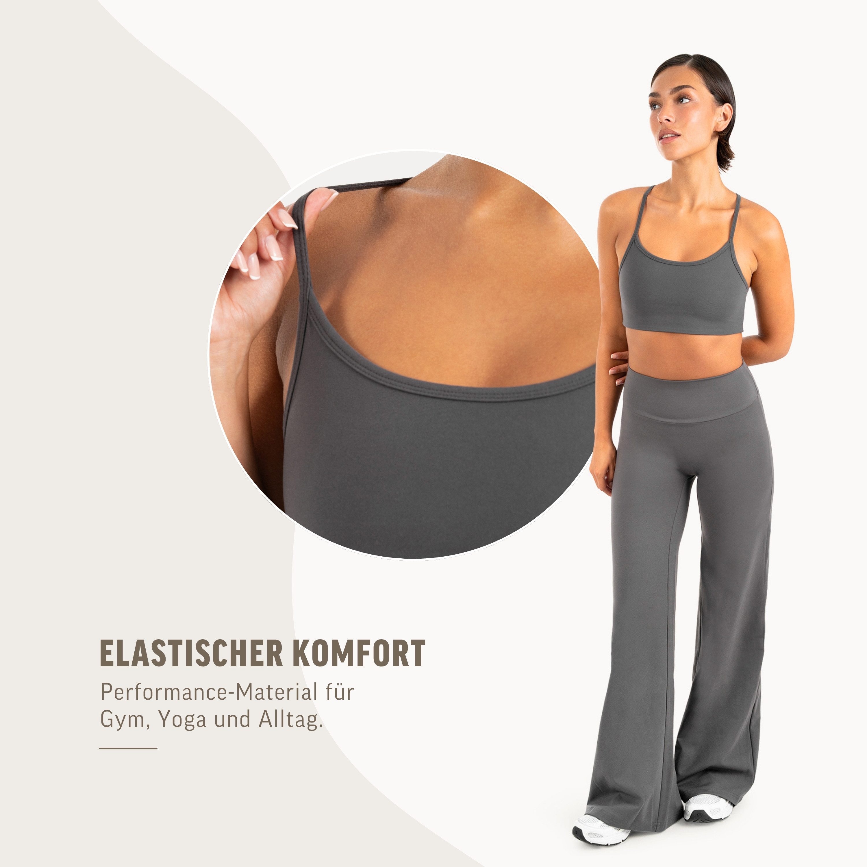 Smilodox Sport-BH Suvi Damen, Bustier, Slim Fit, Fitness Top, Performance Rundhals, Stretch Support, Performance Material, Gym, Yoga – Bild 5 von 5